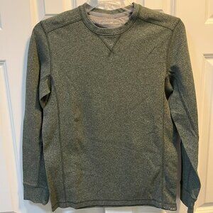 Eddie Bauer Eddie's Favorite Thermal Crew Men's M Heathered Green L/S Knit